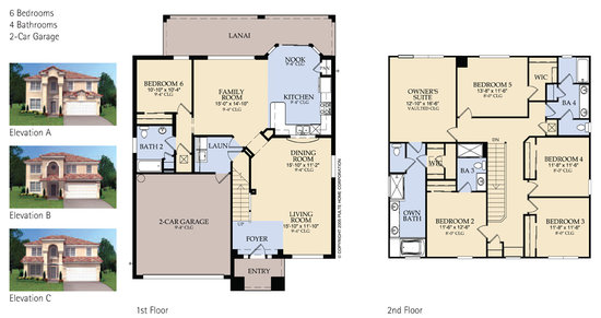 Brentwood 6 bed villa floorplan