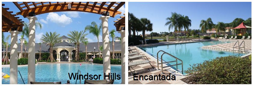 Windsor Hills resort swimming pool side by side with Encantada resort swimming pool