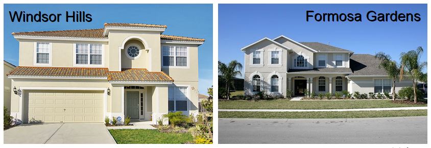 Windsor Hills villa side by side with Formosa Gardens villa