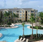 condos overlooking resort pool